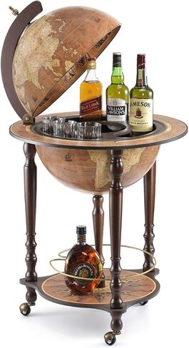 Da Vinci Rust Bar Globe *صنع في إيطاليا* مع شهادة الأصالة (الصدأ) in Kuwait