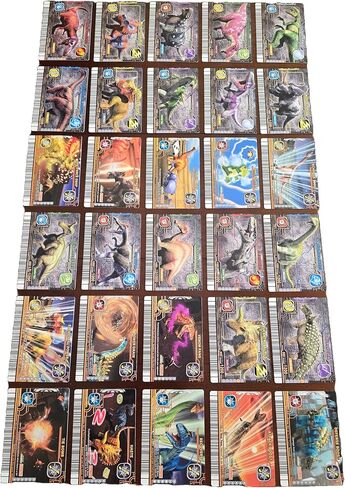 Customised Warefinds Dinosaur King Arcade Card Set | Made from SEGA Dinosaur King Arcade Cards | 30 Card Box Set | Collectables in Saudi Arabia