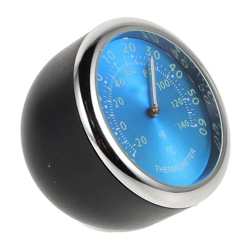 Zerodeko Luminous Car Interior Thermometer with Digital Quartz Clock Glow Dark Vehicle Dashboard Temperature Monitor for Accurate Real Cabin Reading Blue Display in Saudi Arabia
