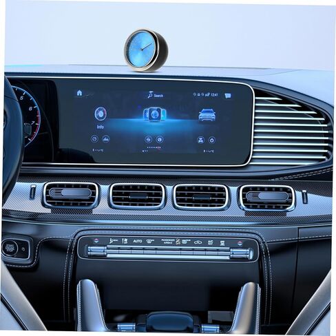 Zerodeko Luminous Car Interior Thermometer with Digital Quartz Clock Glow Dark Vehicle Dashboard Temperature Monitor for Accurate Real Cabin Reading Blue Display in Saudi Arabia