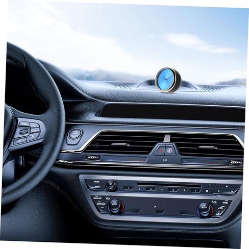 Zerodeko Luminous Car Interior Thermometer with Digital Quartz Clock Glow Dark Vehicle Dashboard Temperature Monitor for Accurate Real Cabin Reading Blue Display in Saudi Arabia