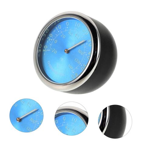 Zerodeko Luminous Car Interior Thermometer with Digital Quartz Clock Glow Dark Vehicle Dashboard Temperature Monitor for Accurate Real Cabin Reading Blue Display in Saudi Arabia