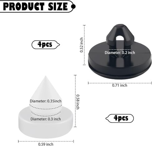 8PCS Car Brake Switch Stopper Replacement OEM 46505-SA5-000/90541-06036,Portable Brake Pedal Stop Pad Compatible with Scion/Lexus/Acura/Toyota,Professional Brakes Light Switch Stopper in Saudi Arabia