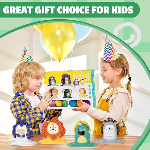 16 قطعة من مجموعات العجين للأطفال الذين تتراوح أعمارهم بين 3-4-8 سنوات، مجموعة لعب مصفف شعر متجر حلاق الحيوانات مع فرشاة شعر مقص مجفف الشعر، مجموعة أدوات عجينة الحرف الفنية، إبداعات لعب هدية للأولاد والبنات in Kuwait