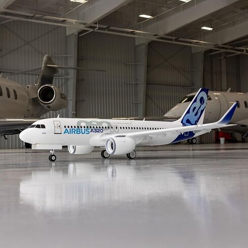E-flite Airbus A320neo 1.5m Airliner Twin 64mm EDF BNF Basic مع AS3X+ وSafe Select EFL-1493 in Kuwait