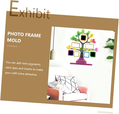 Artibetter Photo Frame Molds Silicone Molds for DIY Decor Safe Healthy Light Portable in Saudi Arabia