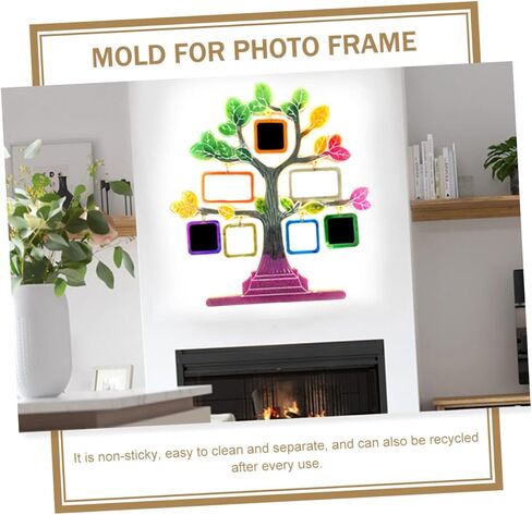 Angoily 1set Desktop Picture Frame Silicone Molds for Crafting Flexible and Easy to Safe Material for Home Decor for Custom Handicrafts and in Saudi Arabia