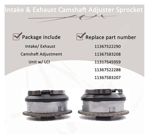 مدخل والعادم عمود الحدبات الضابط ضرس صالح متوافق مع BMW 128i 135i 325i 325xi 328i 435i 525i 528i 640i 740i M3 M4 X1 X3 X4 X5 X6 Z4 3.0L L6 يستبدل #11367583207 11367583208 in Kuwait