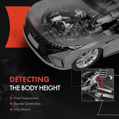 A-Premium Ride Height Level Sensor Compatible with Audi Q7 2007-2015 & Volkswagen Touareg 2004-2010 & Porsche Cayenne 2003-2006 2008-2010, Rear Side, 2-PC Set in Saudi Arabia