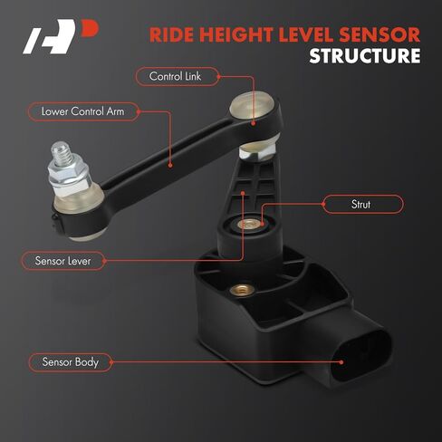 A-Premium Ride Height Level Sensor Compatible with Audi Q7 2007-2015 & Volkswagen Touareg 2004-2010 & Porsche Cayenne 2003-2006 2008-2010, Rear Side, 2-PC Set in Saudi Arabia