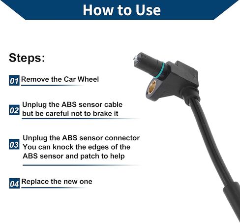No.22676175 ABS Wheel Speed Sensor for Chevrolet Equinox 2005-2006 Front Left Right ABS Sensor Anti-lock Braking System Sensor 1 Pcs in Saudi Arabia