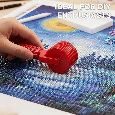 2 Pcs Diamond Art Roller Detachable Diamond Painting Tools Accessories,Easy-Grip Hand Roller Essential DIY Craft Tool for Rhinestone Embroidery in Saudi Arabia