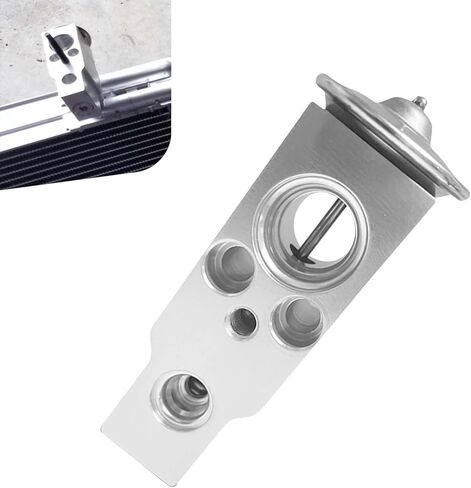 Car Air Conditioner Expansion Valve, Aluminum Steam Engine A/C Expansion Valve, Universal Car Air Conditioning Parts, Compatible with Lexus, Jaguar, Honda, T0yota, Land Rover, Subaru (Silver) in Saudi Arabia