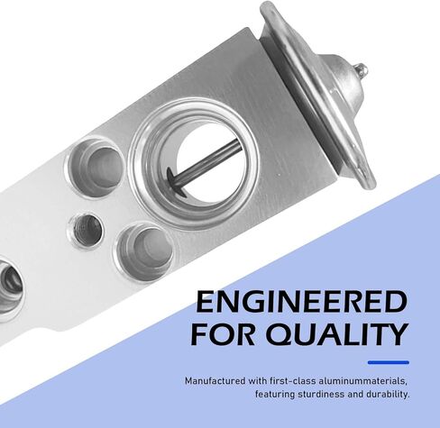 Car Air Conditioner Expansion Valve, Aluminum Steam Engine A/C Expansion Valve, Universal Car Air Conditioning Parts, Compatible with Lexus, Jaguar, Honda, T0yota, Land Rover, Subaru (Silver) in Saudi Arabia