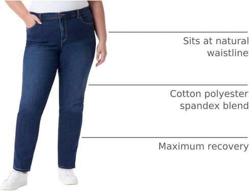 Gloria Vanderbilt Women's Plus Size Amanda Classic High Rise Tapered Jean in Saudi Arabia