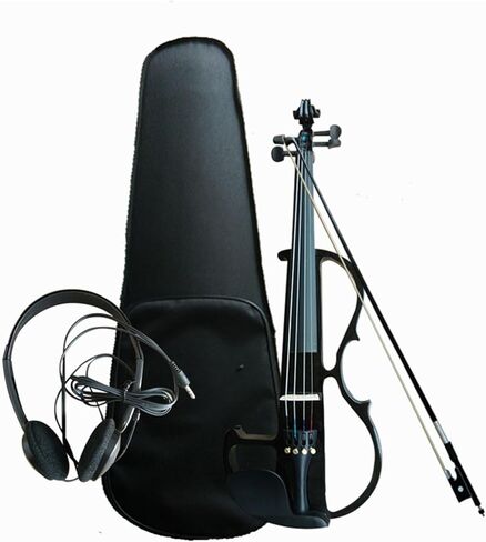 مجموعة كمان احترافية كمان إلكتروني ملون 4/4 مبتدئين يعزفون على آلة وترية (أزرق) in Kuwait