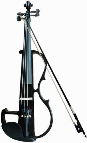 مجموعة كمان احترافية كمان إلكتروني ملون 4/4 مبتدئين يعزفون على آلة وترية (أزرق) in Kuwait