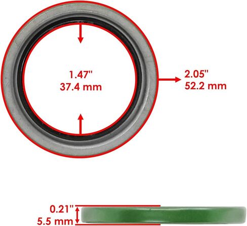 Powersports Replacement Parts for M127198 Spindle Seal for John Deere 1550 W61R Z445 Z910 X940 X750 2x Mod-C33C-31582 in Saudi Arabia