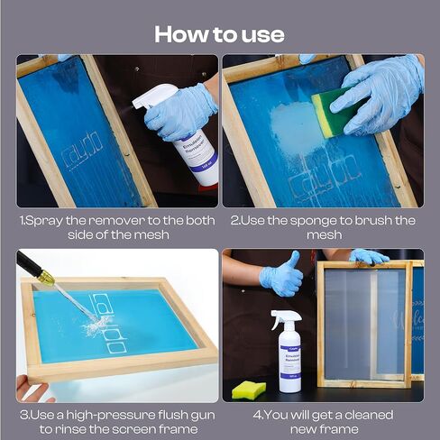 Caydo Screen Printing Emulsion Remover, 16 oz Diazo Photo Emulsion Cleaner for Silk Screens and Stencil Remover in Saudi Arabia