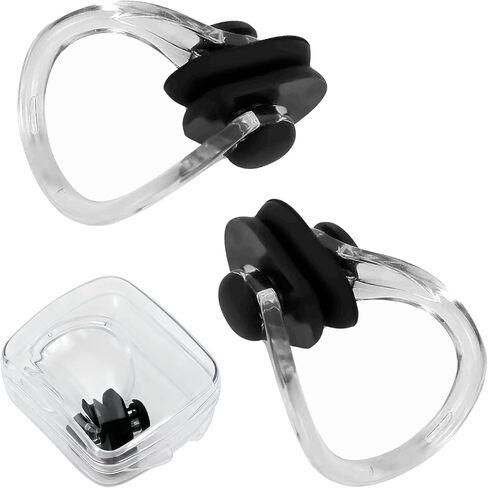 Hapivida Swimming Nose Clip, 2Pcs Silicone Swimming Nose Plug Training Protector Swim Nose Clip for Adults Kids in Saudi Arabia