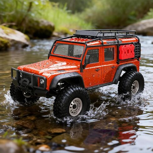 Cheerwing 1:18 Rock Crawler 2.4Ghz Car 4WD Off Road RC Monster Truck with Two-Speed Gearbox Hobby RC Car for Adults (Red) in Saudi Arabia