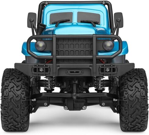 1:18 Scale RC Rock Crawler, 2.4GHz 4WD High Torque Remote Control Off-Road Truck with LED Lights, 7.4V Rechargeable All-Terrain Climbing Vehicle for Adult Hobbyists in Saudi Arabia