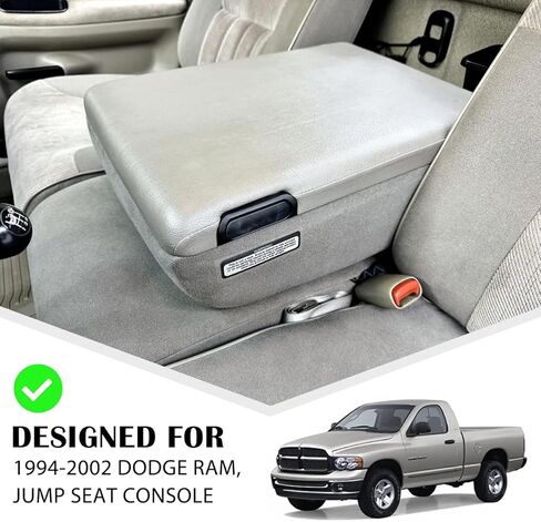 غطاء مسند ذراع وحدة التحكم المركزية لـ 2007 2008 2009 2010 2011 2012 2013 Chevy Silverado & Tahoe & Suburban، GMC Sierra، ملحقات شاحنة وسادة مسند الذراع المصنوعة من الجلد النباتي (وحدة تحكم مقعد القفز فقط) in Kuwait
