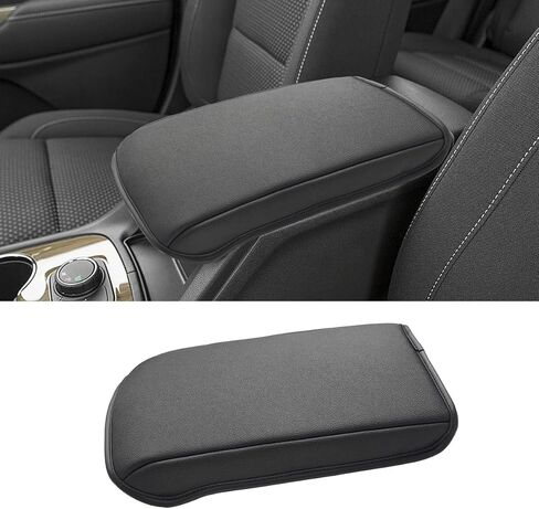 غطاء مسند ذراع وحدة التحكم المركزية لـ 2007 2008 2009 2010 2011 2012 2013 Chevy Silverado & Tahoe & Suburban، GMC Sierra، ملحقات شاحنة وسادة مسند الذراع المصنوعة من الجلد النباتي (وحدة تحكم مقعد القفز فقط) in Kuwait