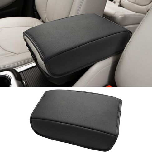Center Console Armrest Cover for 2007 2008 2009 2010 2011 2012 2013 Chevy Silverado & Tahoe & Suburban, GMC Sierra, Vegan Leather Arm Rest Cushion Truck Accessories (Jump Seat Console Only) in Saudi Arabia