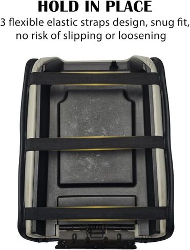 Center Console Armrest Cover for 2007 2008 2009 2010 2011 2012 2013 Chevy Silverado & Tahoe & Suburban, GMC Sierra, Vegan Leather Arm Rest Cushion Truck Accessories (Jump Seat Console Only) in Saudi Arabia