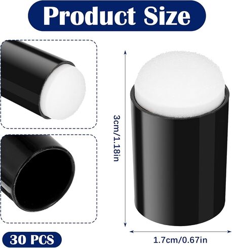 30 Pcs Finger Daubers Sponge for Painting, Face Make Up Painting Sponges for Crafting DIY, Stamping Ink, Stencil Sponges for Card Making in Saudi Arabia