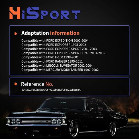 HiSport 604-202 HVAC Heater Blend Door Actuator - Compatible with Ford Expedition 2002-2004 Lincoln Navigator 2002-2004 Mercury Mountaineer 1997-2002 Replaces 604202 F5TZ19E616A F77Z19E616AA in Saudi Arabia