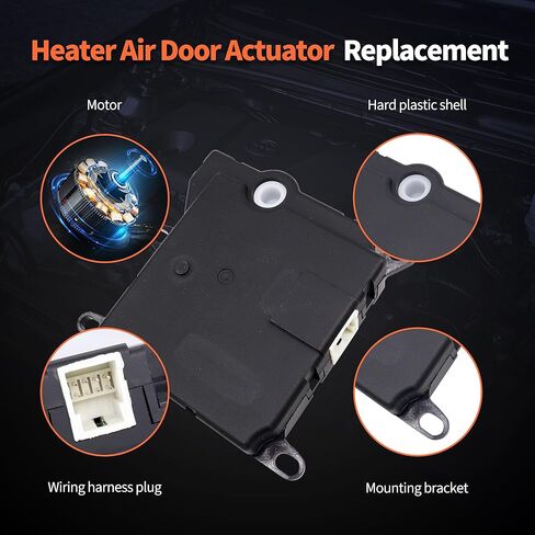 HiSport 604-202 HVAC Heater Blend Door Actuator - Compatible with Ford Expedition 2002-2004 Lincoln Navigator 2002-2004 Mercury Mountaineer 1997-2002 Replaces 604202 F5TZ19E616A F77Z19E616AA in Saudi Arabia