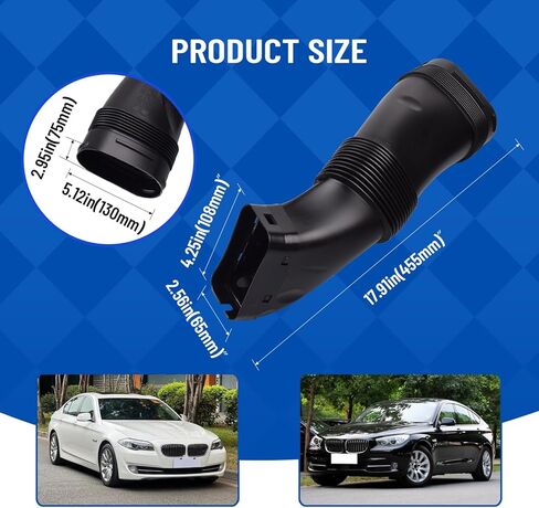 13717582310 خرطوم دخول هواء المحرك متوافق مع BMW 2011-2016 535i 640i 740i 740Li in Saudi Arabia