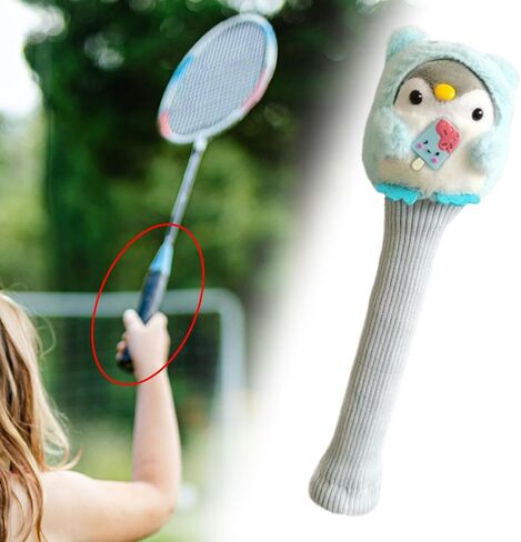 Badminton Racket Handle Cover Cute Animal Woven Tennis Grip for Women Men Decorative Grip Protector in Saudi Arabia