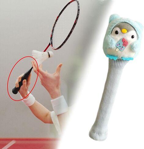 Badminton Racket Handle Cover Cute Animal Woven Tennis Grip for Women Men Decorative Grip Protector in Saudi Arabia