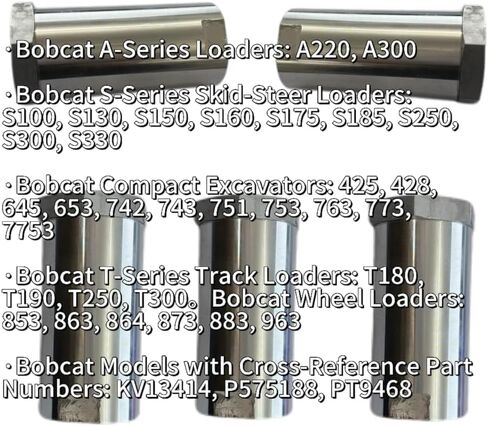 2X 6661022، KV13414، P575188، PT9468 مجموعة فلتر تصريف العلبة الهيدروليكية - مناسبة تمامًا لـ Bobcat A220 A300 S100 S130-S330 425 428 645 653 742-963 T180-T300 P575188 PT9468 in Kuwait