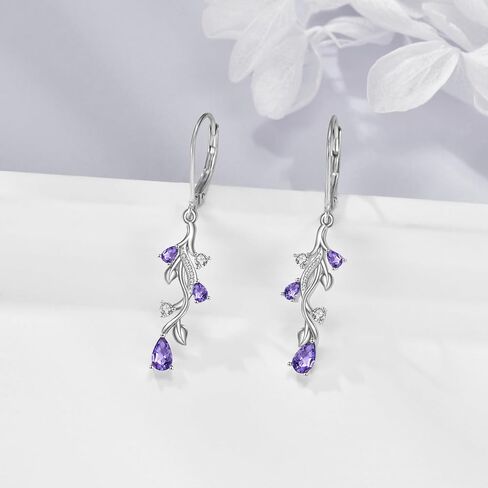 Labradorite Earrings Sterling Silver Leave Labradorite Teardrop Earrings Natural Gemstone Dangle Drop Earrings Labradorite Jewelry Gift for Women Teens Girls in Saudi Arabia