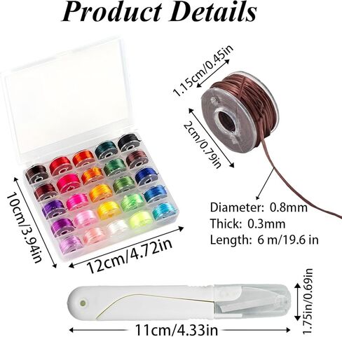 25 Colors 0.8mm Elastic String Cord for Bracelets, Elastic Cord Thread with Scissors Stretchy String Kit for Jewelry Making Necklaces Beading and Crafts in Saudi Arabia