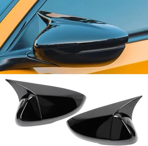 Yumzeco متوافق مع 2018-2022 2023 2024 2025 استبدال غطاء مرآة Honda Accord Ox Horn، LH & RH للباب الجانبي مرآة الرؤية الخلفية للجيل العاشر من الجيل الحادي عشر (أسود لامع) in Saudi Arabia