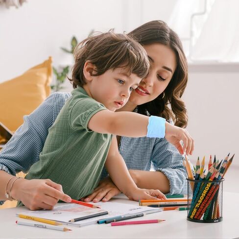 أساور حسية مرجحة للأطفال، أساور معصم حسية للتوحد، ADHD، SPD، تخفيف القلق، التهدئة والتركيز للأطفال ذوي الاحتياجات الخاصة، عبوتين، أزرق فاتح in Saudi Arabia