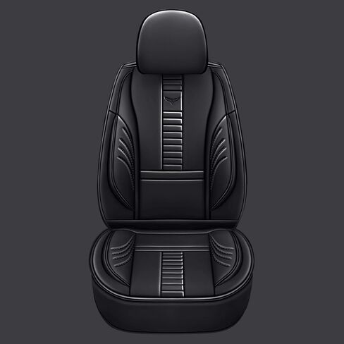 5 أغطية مقاعد سيارة مقاومة للماء لموديلات Acura 1999-2025 95%، واقيات مقاعد أمامية وخلفية من الجلد الصناعي متوافقة مع الوسادة الهوائية باللونين الأسود والأسود in Kuwait