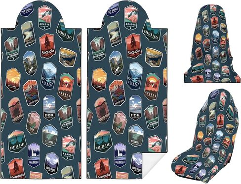 غطاء منشفة مقعد السيارة بعد صالة الألعاب الرياضية، منشفة غطاء مقعد السيارة - مقاومة للعرق، قابلة للغسل، غطاء غير قابل للانزلاق للسيارات وسيارات الدفع الرباعي (عبوتان، أسود) in Kuwait