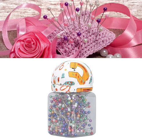 Colorful Sewing Pins Strong Durable Multi Purpose Straight Quilting Pins for Household Tailor Shop Plastic Metal Cloth 500Pcs 10cm 5.7cm in Saudi Arabia