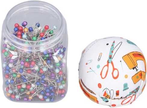 Colorful Sewing Pins Strong Durable Multi Purpose Straight Quilting Pins for Household Tailor Shop Plastic Metal Cloth 500Pcs 10cm 5.7cm in Saudi Arabia