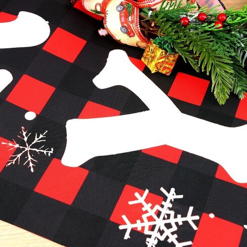 زينة باب شرفة عيد الميلاد المثالية المُحدثة، مقاس كبير 71 × 12 بوصة، لافتة عيد ميلاد سعيد ممتازة، بدون تصميم يدوي، تصميم كلاسيكي، قماش عالي الجودة، طباعة عالية الدقة، مثالية لزينة عيد الميلاد الخارجية في الأماكن المغلقة in Kuwait