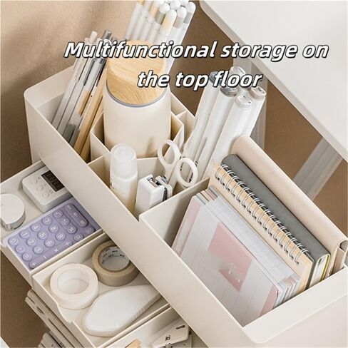 Rolling Book Cart with Wheels Large Capacity Mobile Bookshelf Magazine Rack for Office & Library Storage Pink Desk for Classroom & Home Use in Saudi Arabia