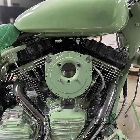 أغطية علوية لصندوق الروك لمحرك الدراجة النارية تناسب Harley Twin Cam 1999-2017 (أسود بالكامل) in Kuwait