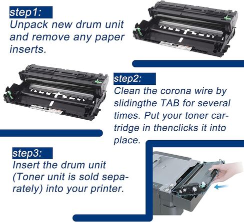 1 Pack DR820 DR-820 Black Drum Unit Compatible DR820 Replacement for Brother DCP-L5500DN L5600DN MFC-L6700DW L6750DW L5700DW L5800DW L5900DW L6800DW HL-L6200DW/DWT L6250DW L6400DW/DWT L5100DN Printe in Saudi Arabia