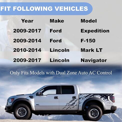 وحدة التحكم في محرك سرعة المنفاخ / المقاوم مع حزام YH-1829 متوافق مع 2009-2017 Ford Expedition F150 Lobo Lincoln Navigator Mark LT يحل مقاوم محرك المنفاخ محل BL3Z-19E624-A in Saudi Arabia